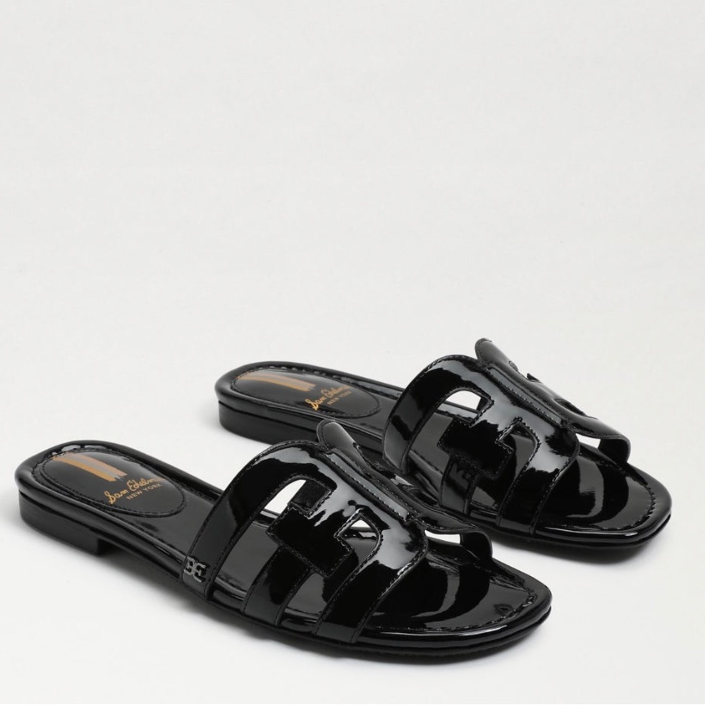 Sam Edelman Black Patent Sandals Brand New